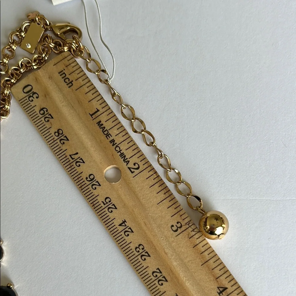 Kate Spade Black and Gold Statement Necklace